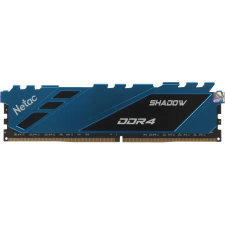 Память DDR4 8GB 2666MHz Netac NTSDD4P26SP-08B Shadow RTL Gaming PC4-21300 CL19 DIMM 288-pin 1.2В с радиатором Ret Память DDR4 8GB 2666MHz Netac NTSDD4P26SP-08B Shadow RTL Gaming PC4-21300 CL19 DIMM 288-pin 1.2В с радиатором Ret