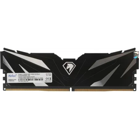 Память DDR5 16GB 5600MHz Netac NTSWD5P56SP-16K Shadow II RTL PC5-44800 CL46 DIMM ECC 288-pin 1.1В Intel с радиатором Ret