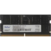 Память DDR5 16GB 4800MHz Netac NTBSD5N48SP-16 Basic RTL Gaming PC5-38400 CL40 SO-DIMM 262-pin 1.1В original Intel Ret