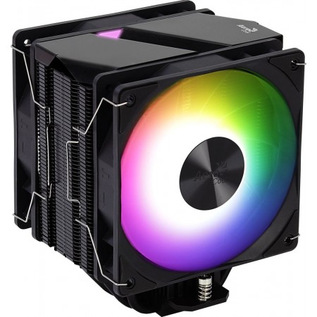 Устройство охлаждения(кулер) Aerocool Rime 4 Dual ARGB Soc-AM5/AM4/1151/1200/2066/1700 черный 4-pin 17-34dB Al+Cu 250W Ret