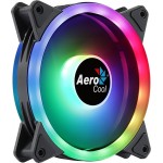 Вентилятор для корпуса Aerocool Duo 12 ARGB 120х120x25 черный 6-pin 19.7дБ (DUO 12 ARGB) Ret