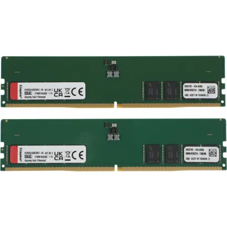 Память DDR5 2x32GB 5200MHz Kingston KVR52U42BD8K2-64 Valueram RTL PC5-41600 CL42 DIMM 288-pin 1.1В dual rank Ret