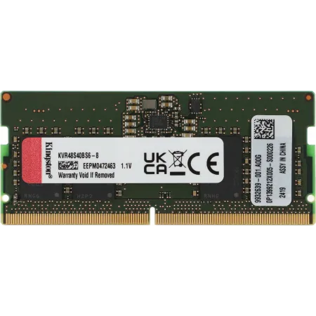 Память DDR5 8GB 4800MHz Kingston KVR48S40BS6-8 VALUERAM RTL PC5-38400 CL40 SO-DIMM 262-pin 1.1В single rank Ret