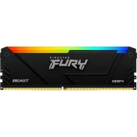 Память DDR4 16GB 2666MHz Kingston KF426C16BB2A/16 Fury Beast RGB RTL Gaming PC4-21300 CL16 DIMM 288-pin 1.2В dual rank с радиатором Ret