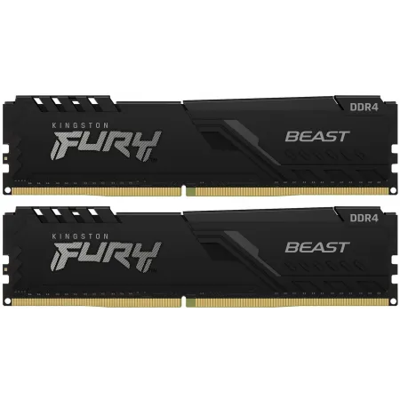 Память DDR4 2x4GB 3200MHz Kingston KF432C16BBK2/8 Fury Beast Black RTL Gaming PC4-25600 CL16 DIMM 288-pin 1.35В kit dual rank с радиатором Ret