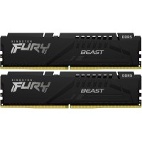 Память DDR5 2x32GB 5200MHz Kingston KF552C36BBEK2-64 Fury Beast Black Expo RTL Gaming PC5-41600 CL36 DIMM 288-pin 1.25В kit single rank с радиатором Ret