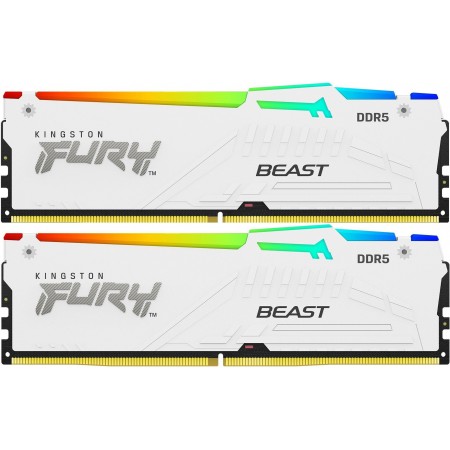 Память DDR5 2x32GB 5200MHz Kingston KF552C40BWAK2-64 Fury Beast RGB RTL Gaming PC5-41600 CL40 DIMM 288-pin 1.25В single rank с радиатором Ret