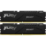 Память DDR5 2x32GB 5600MHz Kingston KF556C36BBEK2-64 Fury Beast Black RTL Gaming PC5-44800 CL36 DIMM 288-pin 1.25В single rank с радиатором Ret