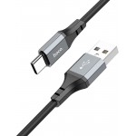 Кабель Hoco X86 X86 TYPE-C USB (m)-USB Type-C (m) 1м черный коробка