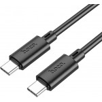 Кабель Hoco X88 Gratified X88 GRATIFIED 60W USB Type-C (m)-USB Type-C (m) 1м черный коробка