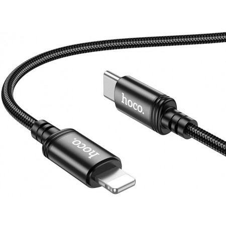 Кабель Hoco X89 Wind iP USB Type-C (m)-Lightning (m) 1м черный коробка