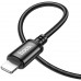 Кабель Hoco X89 Wind iP USB Type-C (m)-Lightning (m) 1м черный коробка