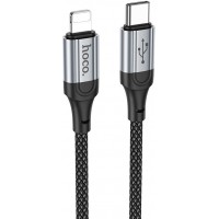 Кабель Hoco X102 Fresh iP USB Type-C (m)-Lightning (m) 1м черный коробка