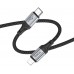 Кабель Hoco X102 Fresh iP USB Type-C (m)-Lightning (m) 1м черный коробка