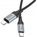 Кабель Hoco X102 Fresh iP USB Type-C (m)-Lightning (m) 1м черный коробка