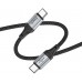 Кабель Hoco X102 Fresh Type-C to Type-C USB Type-C (m)-USB Type-C (m) 1м черный коробка