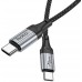 Кабель Hoco X102 Fresh Type-C to Type-C USB Type-C (m)-USB Type-C (m) 1м черный коробка