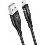 Кабель Hoco U93 Shadow iP U93 SHADOW IP USB (m)-Lightning (m) 1.2м черный коробка