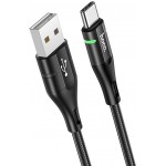 Кабель Hoco U93 Shadow Type-C USB (m)-USB Type-C (m) 1.2м черный коробка