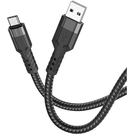 Кабель Hoco U110 Type-C USB (m)-USB Type-C (m) 1.2м черный коробка