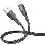 Кабель Hoco U120 iP USB (m)-Lightning (m) 1.2м черный коробка