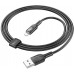 Кабель Hoco U120 iP USB (m)-Lightning (m) 1.2м черный коробка