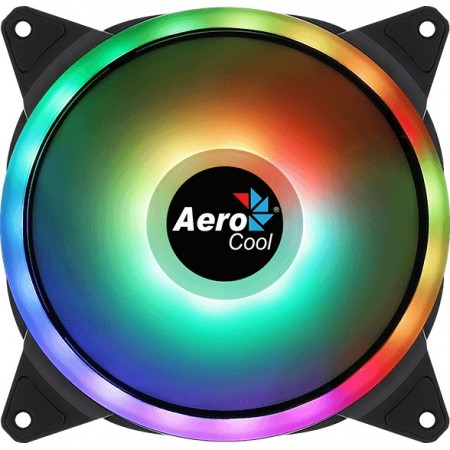 Вентилятор для корпуса Aerocool Duo 14 ARGB 140х140x25 черный 6-pin 23.2дБ (DUO 14 ARGB) Ret