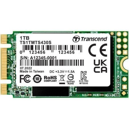 Накопитель SSD Transcend SATA-III 1TB TS1TMTS430S 430S M.2 2242 0.3 DWPD
