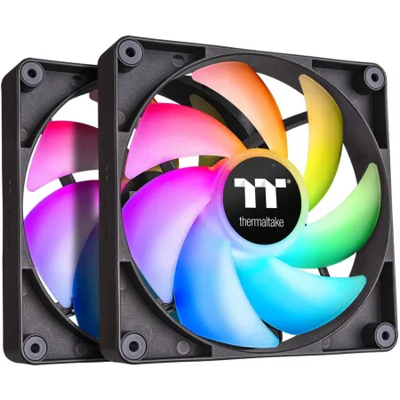 Вентилятор для корпуса Thermaltake CT140 ARGB 140х140x25 черный 4-pin 30.5дБ (упак.:2шт) (CL-F150-PL14SW-A) Ret