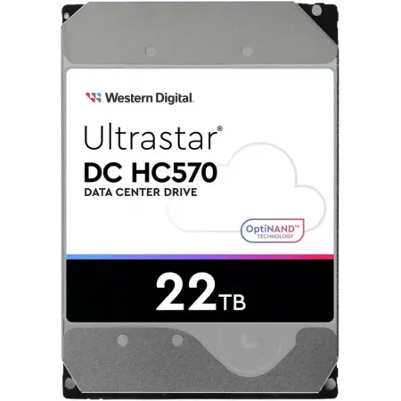 Жесткий диск WD SATA-III 22TB 0F48155 WUH722222ALE6L4 Server Ultrastar DC HC570 512E (7200rpm) 512Mb 3.5"