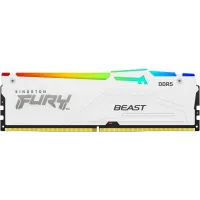 Память DDR5 32GB 5600MHz Kingston KF556C36BWEA-32 Fury Beast White Expo RGB RTL Gaming PC5-44800 CL36 DIMM 288-pin 1.25В kit single rank с радиатором Ret