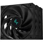 Вентилятор для корпуса Deepcool FK120 120х120x25 черный 4-pin 28дБ (упак.:3шт) (R-FK120-BKNPF3-G-1) Ret