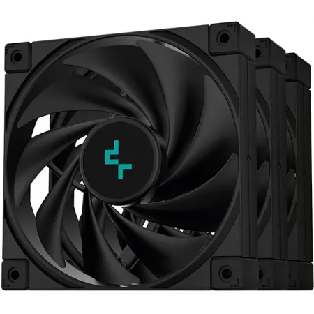 Вентилятор для корпуса Deepcool FK120 120х120x25 черный 4-pin 28дБ (упак.:3шт) (R-FK120-BKNPF3-G-1) Ret