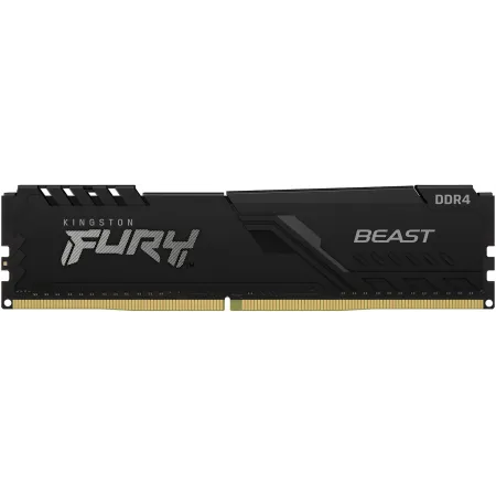 Память DDR4 4GB 2666MHz Kingston KF426C16BB/4 Fury Beast Black RTL Gaming PC4-21300 CL16 DIMM 288-pin 1.2В single rank с радиатором Ret