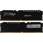 Память DDR5 2x8GB 6000MHz Kingston KF560C30BBK2-16 Fury Beast RTL Gaming PC5-48000 CL30 DIMM 288-pin 1.4В kit single rank с радиатором Ret