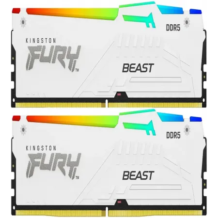 Память DDR5 2x16GB 6000MHz Kingston KF560C30BWAK2-32 Fury Beast RGB RTL Gaming PC5-48000 CL30 DIMM 288-pin 1.4В kit single rank с радиатором Ret