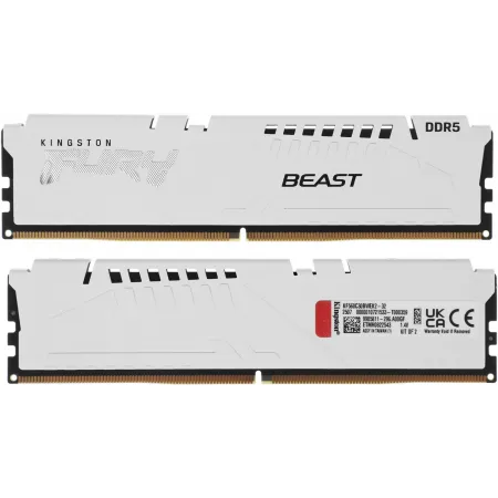 Память DDR5 2x16GB 6000MHz Kingston KF560C30BWEK2-32 Fury Beast RTL Gaming PC5-48000 CL30 DIMM 288-pin 1.4В kit single rank с радиатором Ret