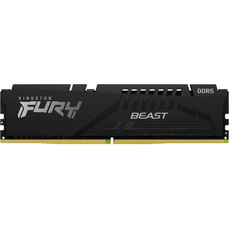 Память DDR5 32GB 6400MHz Kingston KF564C32BBE-32 Fury Beast RTL Gaming PC5-51200 CL32 DIMM 288-pin 1.4В single rank с радиатором Ret