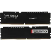 Память DDR5 2x16GB 6400MHz Kingston KF564C32BBK2-32 Fury Beast RTL Gaming PC5-51200 CL32 DIMM 288-pin 1.4В kit single rank с радиатором Ret