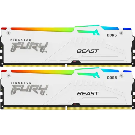 Память DDR5 2x16GB 6400MHz Kingston KF564C32BWEAK2-32 Fury Beast RGB RTL Gaming PC5-51200 CL32 DIMM 288-pin 1.4В kit dual rank с радиатором Ret