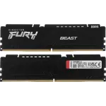 Память DDR5 2x32GB 6000MHz Kingston KF560C30BBK2-64 Fury Beast RTL Gaming PC5-48000 CL30 DIMM 288-pin 1.4В kit single rank с радиатором Ret
