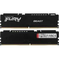 Память DDR5 2x32GB 6000MHz Kingston KF560C30BBK2-64 Fury Beast RTL Gaming PC5-48000 CL30 DIMM 288-pin 1.4В kit single rank с радиатором Ret