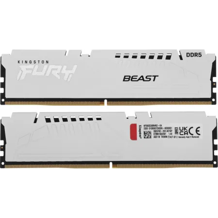 Память DDR5 2x32GB 6000MHz Kingston KF560C30BWK2-64 Fury Beast RTL Gaming PC5-48000 CL30 DIMM 288-pin 1.4В kit single rank с радиатором Ret