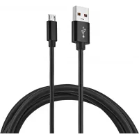 Кабель KingPrice KP-microUSB-2.4A-2m USB (m)-micro USB (m) 2м черный