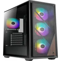 Корпус Azza Forest черный без БП ATX 4x120mm 4x140mm 2xUSB3.0 audio bott PSU