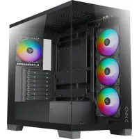 Корпус Azza COVE черный без БП ATX 6x120mm 2x140mm 1xUSB2.0 1xUSB3.0 audio bott PSU