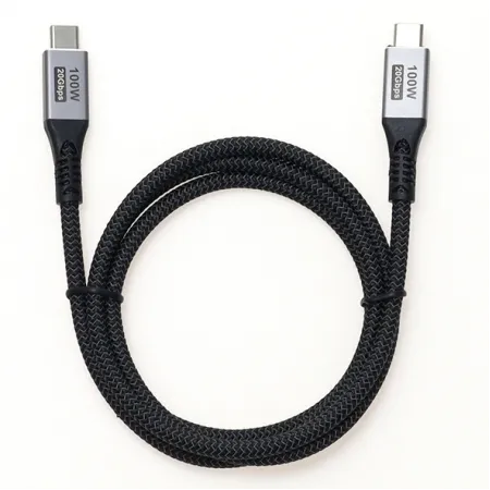 Кабель Premier 100W/4K 60HZ/20GBS USB Type-C (m)-USB Type-C (m) 1м черный