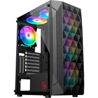 Корпус Bloody BD-CC107F черный без БП ATX 4x120mm 1xUSB3.0 audio bott PSU