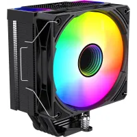 Устройство охлаждения(кулер) Bloody BD-AC220-ARGB1 ARGB Soc-AM5/AM4/1200/1700/1851 черный 4-pin 14-26dB Al+Cu LCD 220W 596gr Ret (BD-AC220-ARGB1-BK)