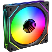 Вентилятор для корпуса Bloody BD-CF120ARGB5 LCD ARGB 120х120x25 черный 4-pin 26дБ (упак.:1шт) (BD-CF120ARGB5-BK) Ret Вентилятор для корпуса Bloody BD-CF120ARGB5 LCD ARGB 120х120x25 черный 4-pin 26дБ (упак.:1шт) (BD-CF120ARGB5-BK) Ret